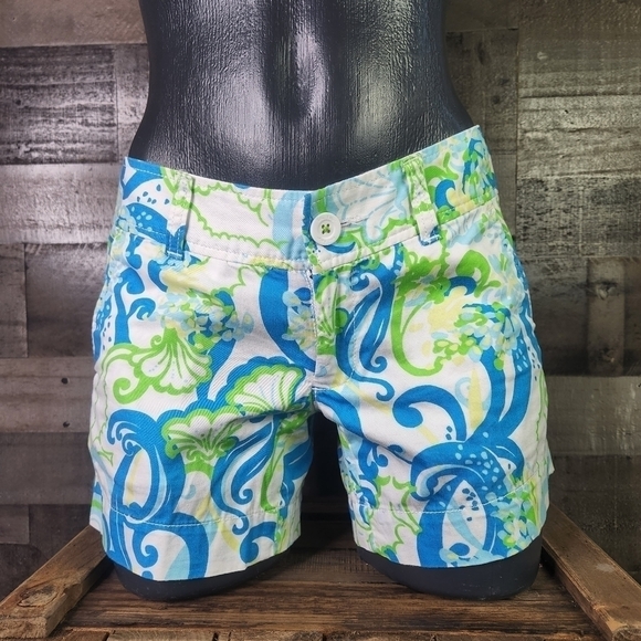 Lilly Pulitzer Callahan Shorts "Crystsl Coast" 00 - Picture 1 of 9